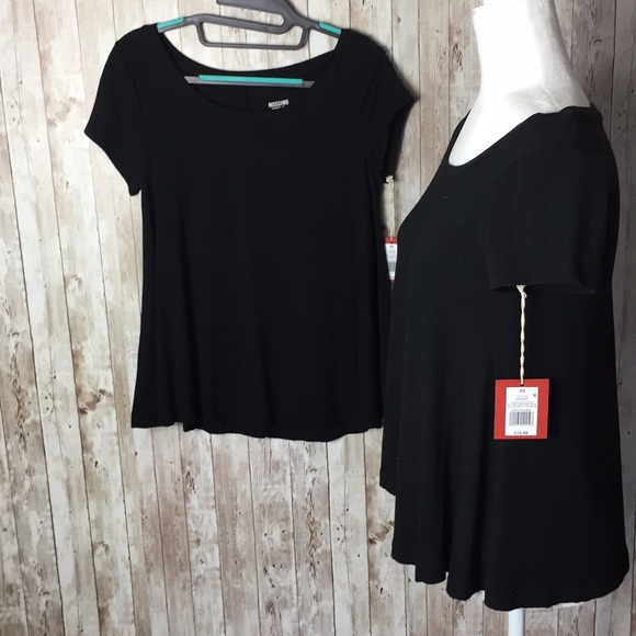 Mossimo Supply Co. Two Black T Shirts Sz XS - Picture 2 of 8